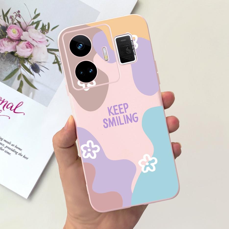 For Realme GT Neo 5 Case RMX3706 Stylish Art Painted Back Cover Soft TPU Phone Case For Realme GT Neo5 240W Fundas 6.74'' Bumper