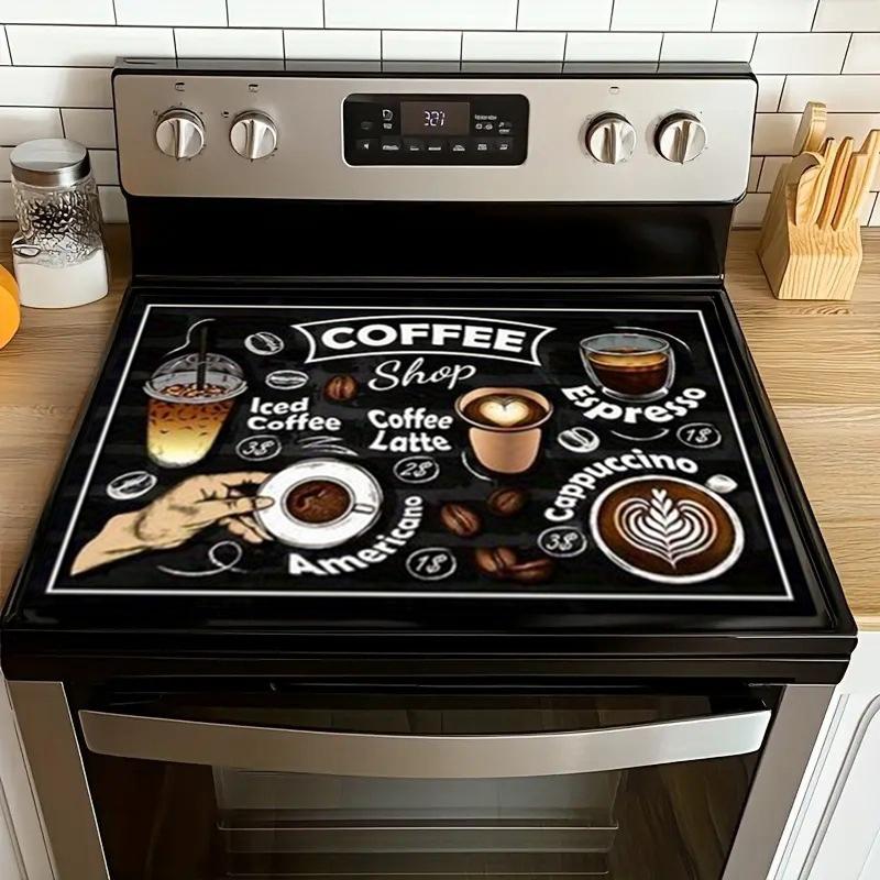 1Pcs Creative Pattern Printed Coffee Machine Mat Kitchen Counter Quick Water Absorption Utensil Drying Mat Desktop Drainage Mat