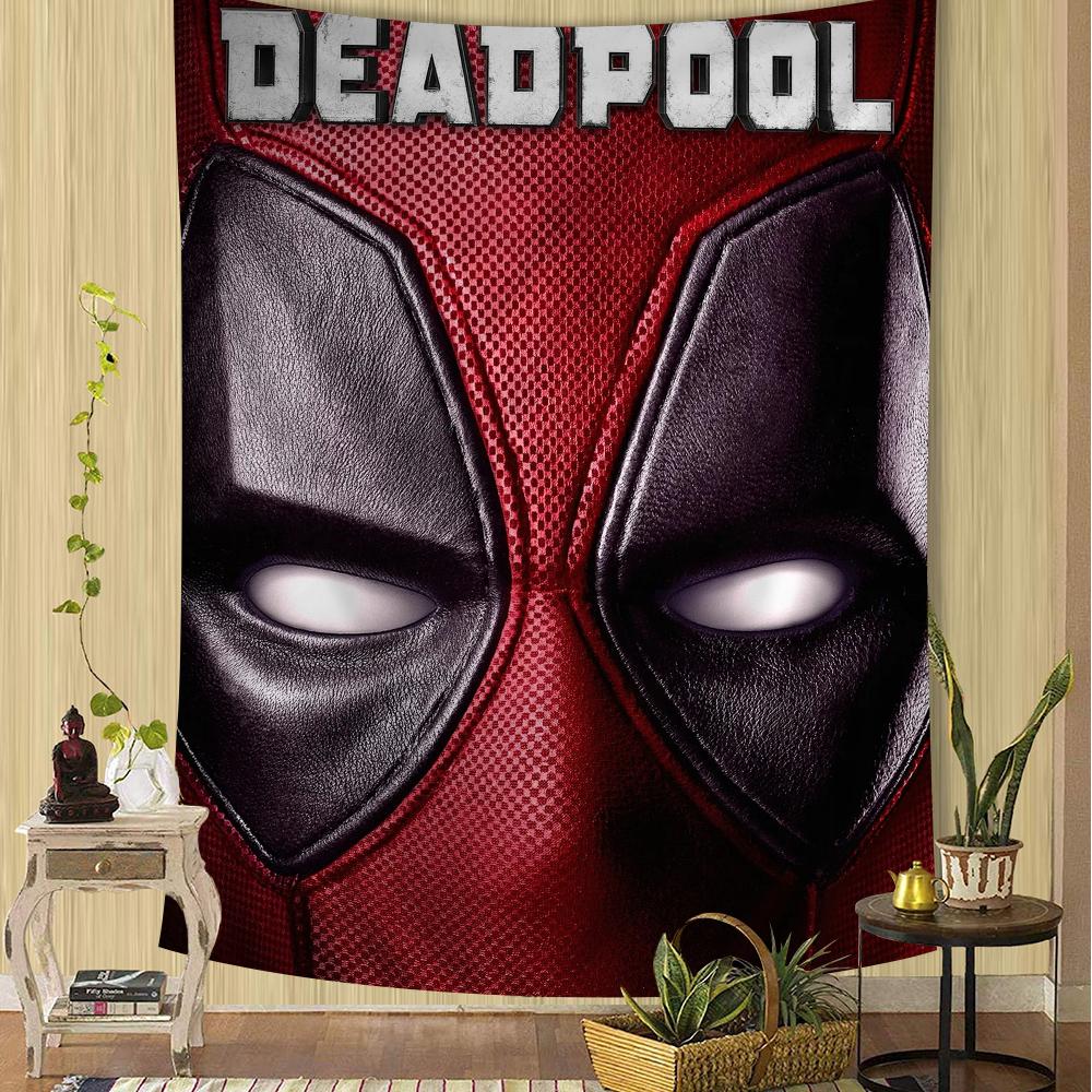 Movie DDeadpool Printed Large Wall Tapestry Hanging Tarot Hippie Wall Rugs Dorm Home Decor
