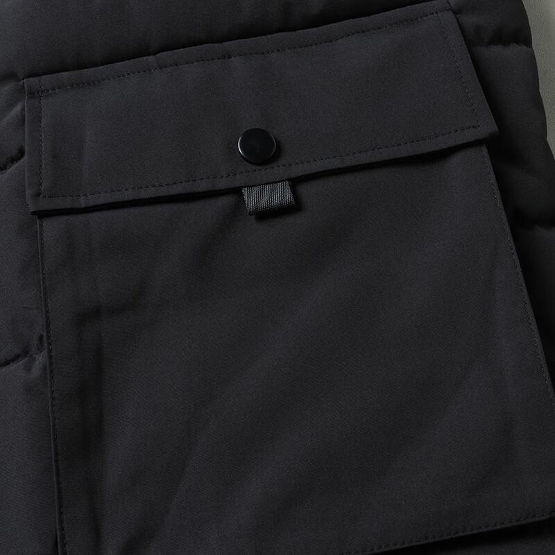 DIBENZE Men's Plus Size Winter Detachable Hood Thick Cotton Parka