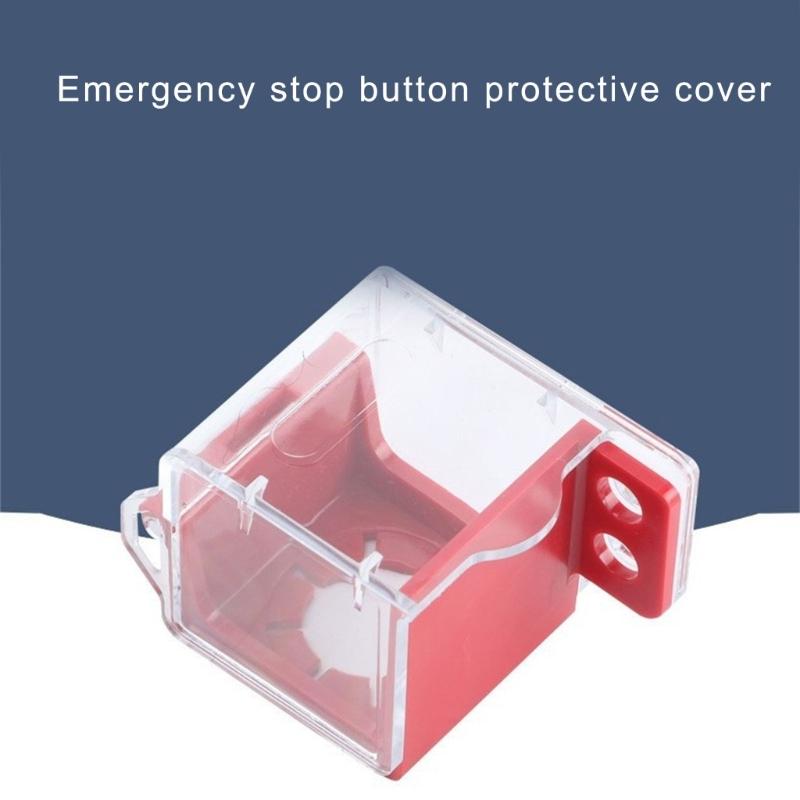 Emergency Stop Button Cover Lockout Large Push Button Lockout Safety Lock Cover Box Type Clear Push Button Switches Cover