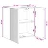 Wall Mounted Cabinet Concrete Grey 59 x 31 x 60 cm Engineered Wood