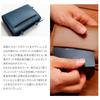 [Dom Teporna] Bi-fold Wallet for Men, Leather, Cowhide, Large Capacity, L-shaped Zipper, Small Wallet, Mini Wallet, Compact, Brown