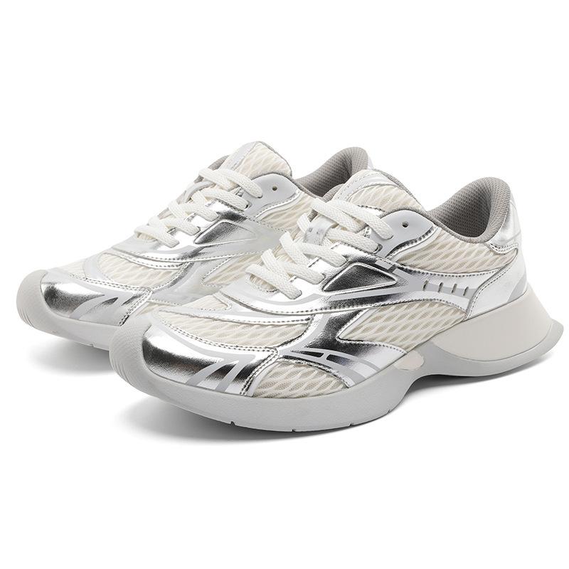 Dad shoes couple spring and summer new thick-soled mesh breathable heightening casual sports shoes