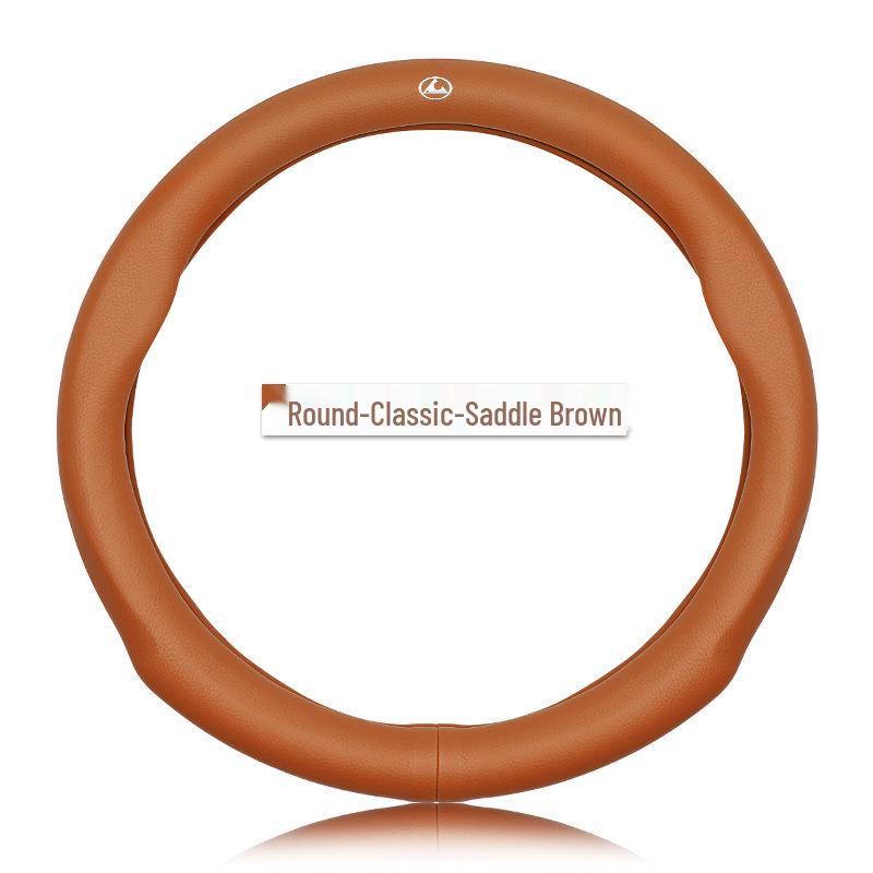 Compatible Leather Steering Wheel Cover for Cheetah CS10, Mattu Feiteng C5, Black King Kong CT5, Qiling CT7, Q6.