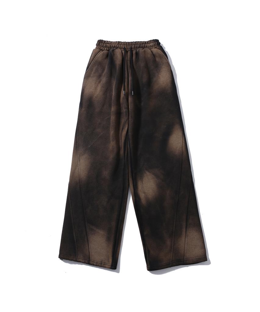 Sseochi410 Vintage Washed Wide Pants Black