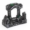 Double Pillar Roman Resin Fish Cave Aquarium Ornament