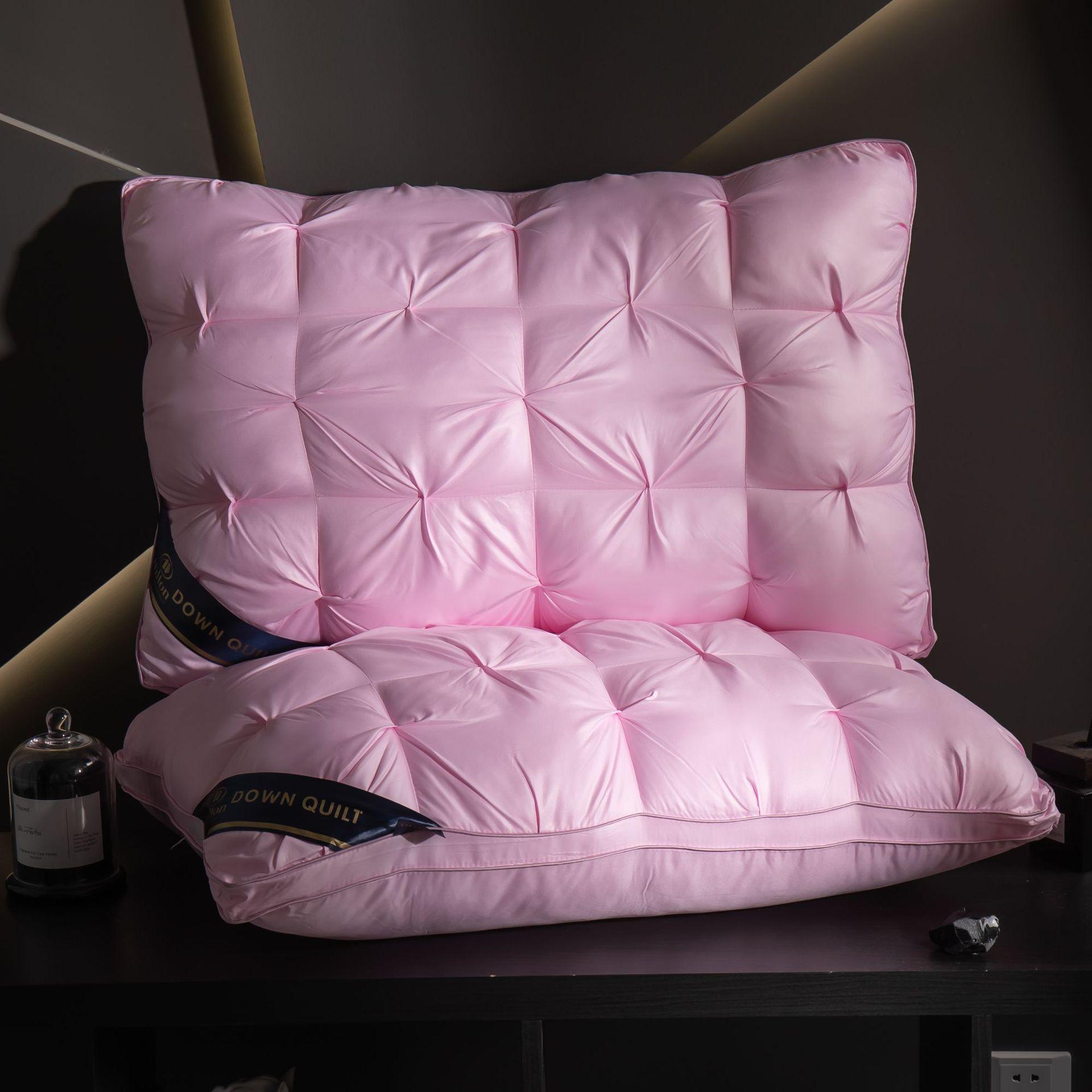 Star Hotel Hoge en Lage Kussens voor Huishoudelijk Gebruik Geen Inzakking Cervicale Wervelkolom Kussenkern Wasbaar 48*74cm