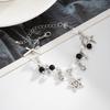 Hip-hop Retro Hollowed-out Spiral Star-shaped Bowknot Pendant Imitation Crystal Beaded Bracelet for Women Y2k Fashion Jewelry
