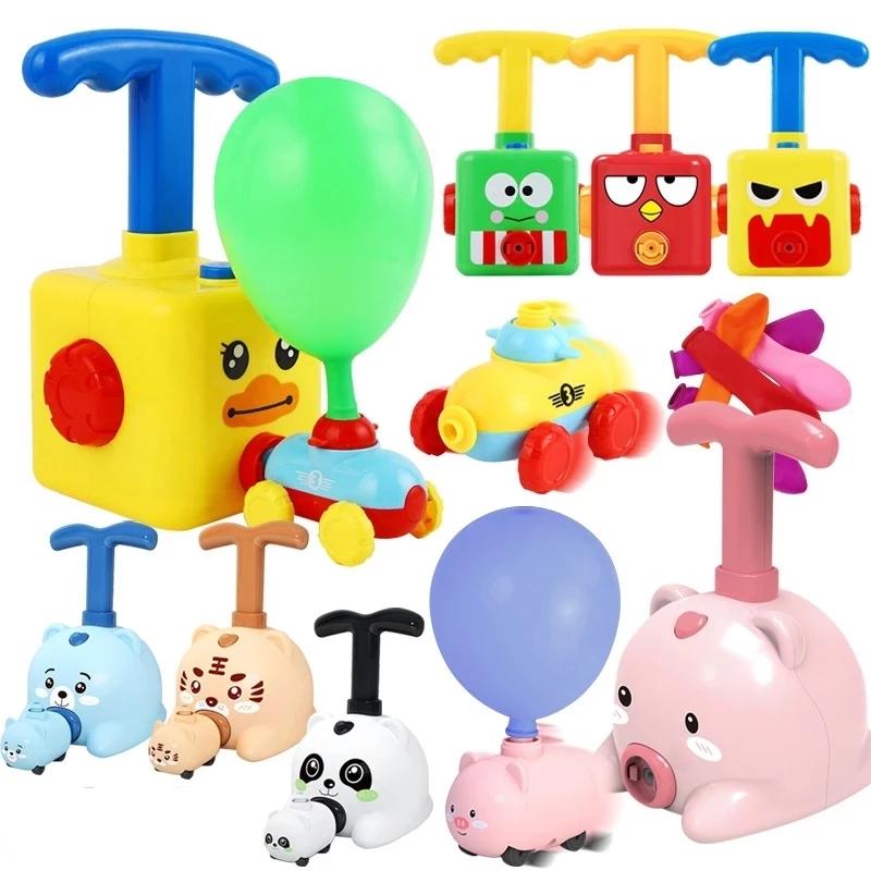 Trägheitskraft Ballon Auto Spielzeug Puzzle Spaß Trägheitskraft Auto Ballon Spielzeug Kinder Geschenk Cartoon Ballons Autos Puzzle Kinder Geschenke