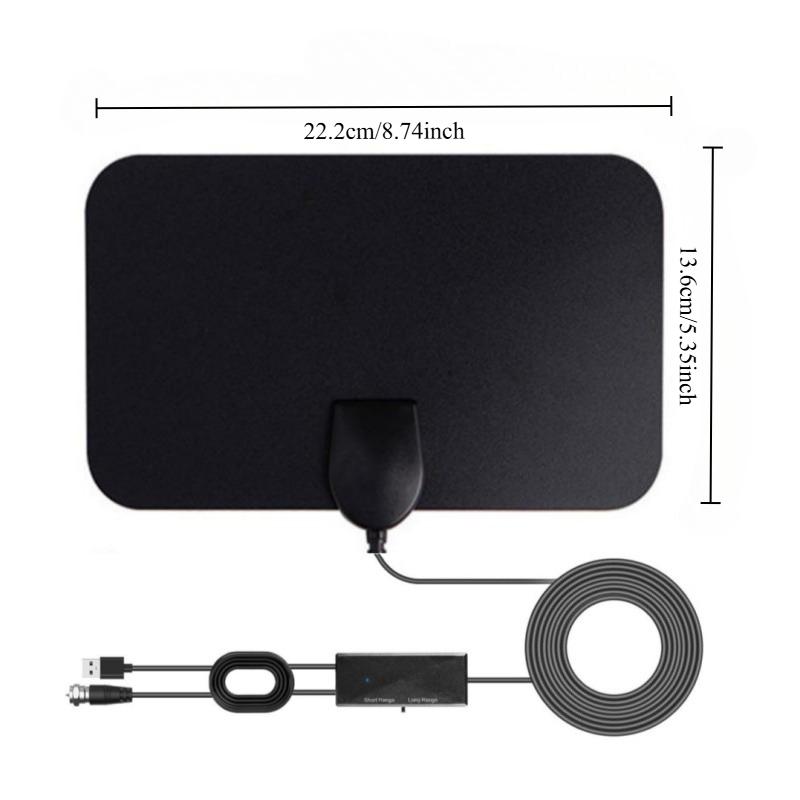 

2025 New Indoor HD Digital TV Antenna Mini Mesh TV Antenna 4K 1080P DVB-T2 Antenna чёрный