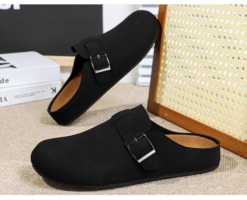 Men's Fashion Bag Head Slippers Trend High Quality Thick-soled Half-drag Sandal Casual Men Shoes Beach Slipper Zapatos De Hombre