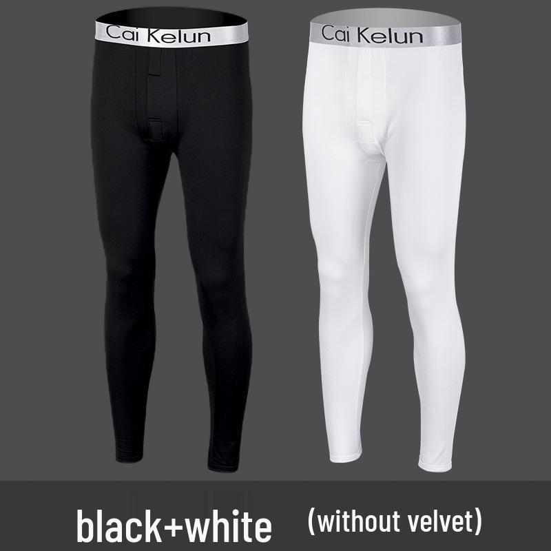 Herren Übergröße Thermofleecegefütterte Wollleggings für den Winter - Enganliegend, Verdickt und Warm