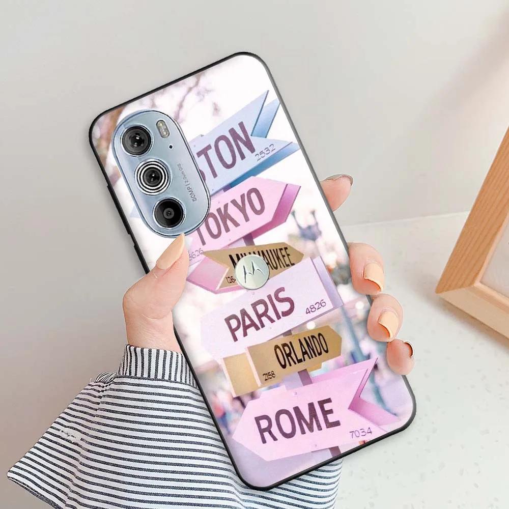 For Moto Edge 30 Pro Case Cover Edge30 Matte Silicone Case for Motorola Moto Edge 30 30Pro Fashion TPU Protective Back Cover