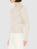 FRAY Mixed Rib Pullover FWNT231097 BEG F I.D. Women's