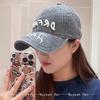 And Women American 3D Letter Print Embroidery Baseball Caps Sun Protection Hip Hop All-Match Street Style Peaked Hats Personalized Fashion Bandhnu