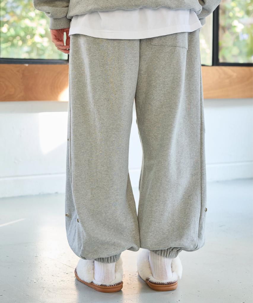 Alikim Goodluck Heart Snap Off Sweat Pants / Melange