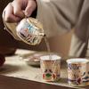 Dunhuang Peony Gilded Silver Tea Set Gift Box