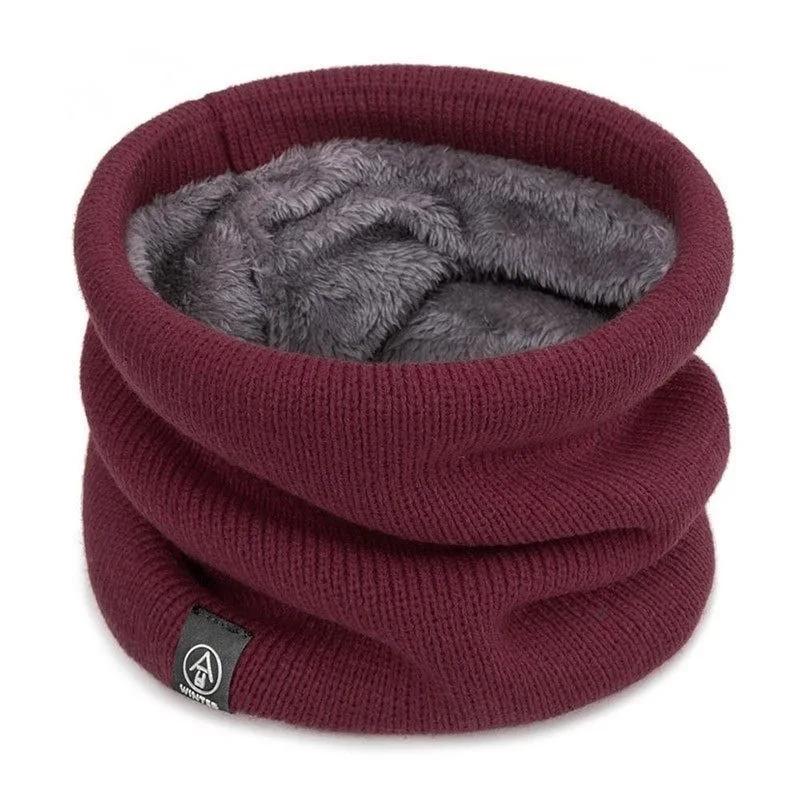 Windproof Knitted Neck Warmer Sports Scarf Women Men Face Cover Winter Skating Running Hiking Scarves Thick Cold-proof Collar