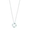 TIFFANY &CO. Atlas® Series Roman Numeral Hollow Ring 925 Silver Necklace Women's Light Blue 30419375-Light Blue One Size