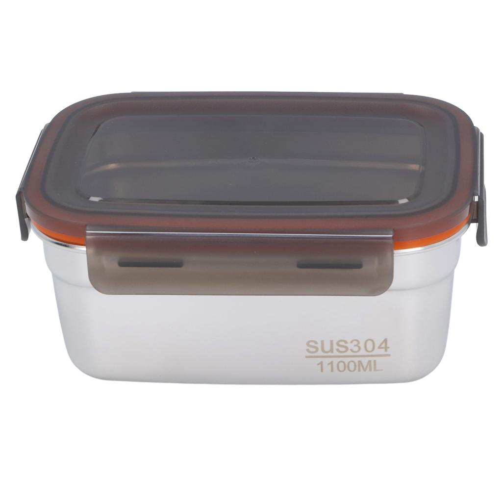 Edelstahl Lebensmittelaufbewahrungsbehälter Mehrzweck Sicher Umweltfreundlich Auslaufsicher Rechteckig Lebensmittel