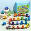 Children's Magnetic Train Set: Wooden Educational Puzzle Compatible with Brio Tracks