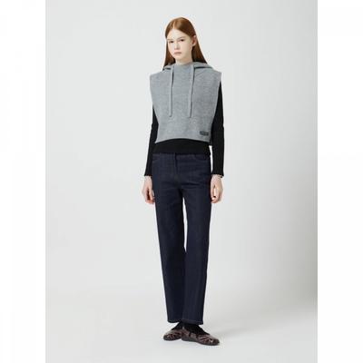 Hood Layered Knit Vest C254ksb031