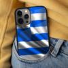 Greece Greek National Flags Soft Phone Case for iPhone 17 Air 16e Pro max 15 Pro 13 14 Plus 11 12 MagSafe Magnetic Coque