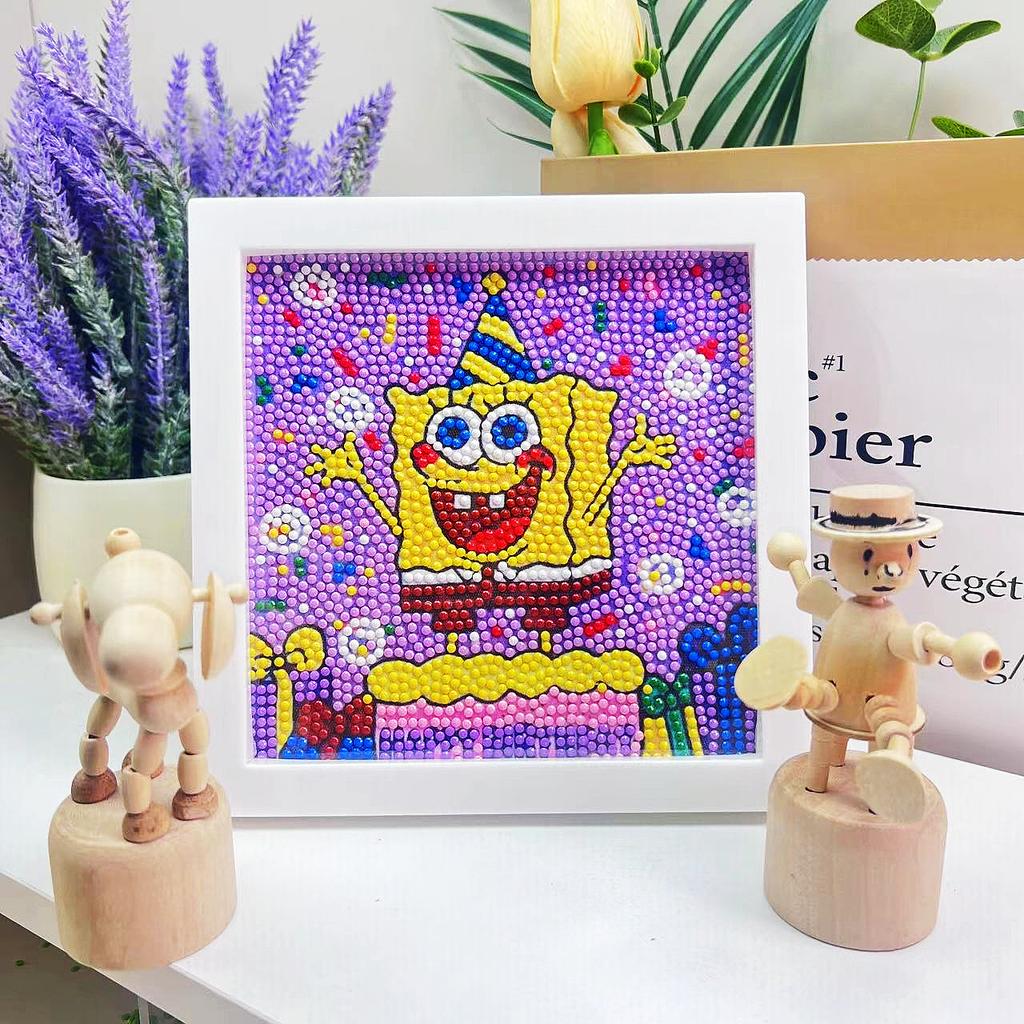 Children'S Diamond Painting Handmade Diy Masonry Painting Cartoon Diamond Sticker Bedroom Living Room Decorative Painting Photo Frame