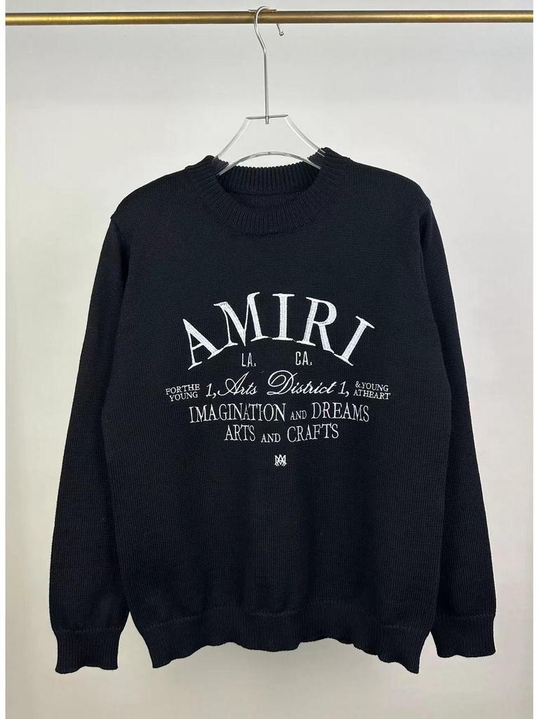 Amiri Herbst/Winter Kapuzenpullover mit Stickerei, Kirin-Arm und AMIRI-Buchstaben für Herren