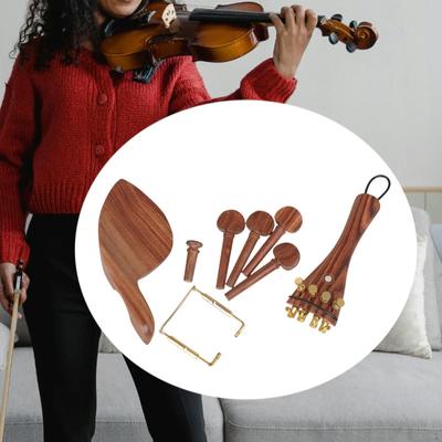 Kits de 5 Pièces de Pièces et Accessoires pour Violon Accessoire d'Instrument de Musique pour 3/4 4/4