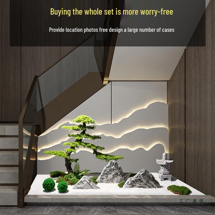 Snow Wave Stone Slices for Indoor and Outdoor Karesansui Landscaping and Rockery Decoration.