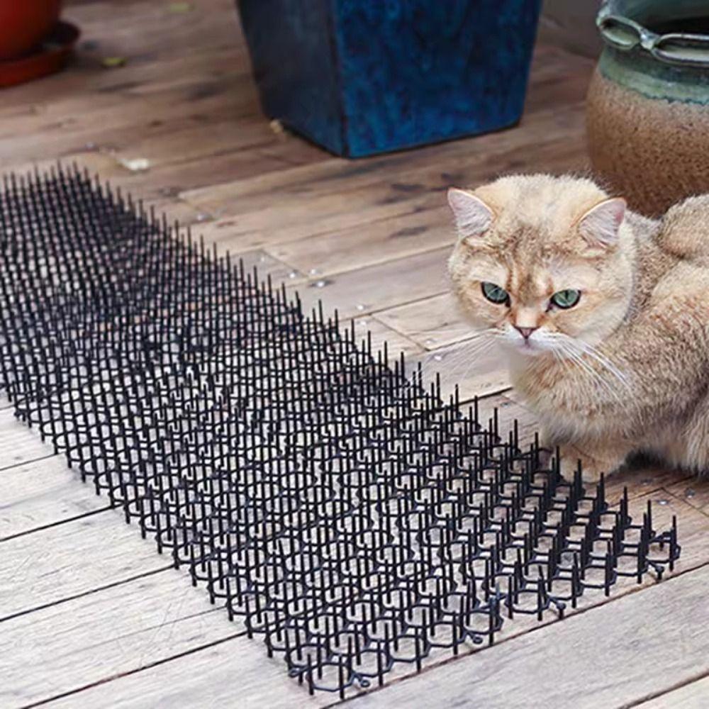 New Plastic Cat Repellent Mat Can Be Stacked Soft Prick Anti-vandalism Mat Grid No Harm Pet Anti-climbing Mat Indoor & Outdoor