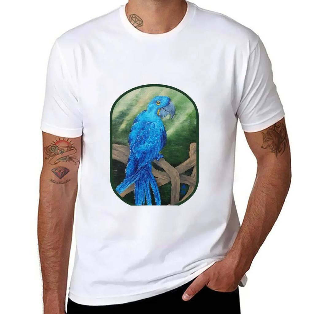 Hyacinth macaw T-Shirt tees new edition cute tops men t shirt