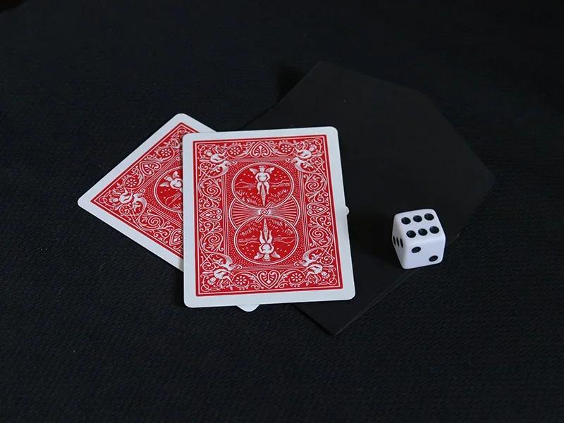 

Prediction Dice Card Magic Trick – Close-Up Mentalism Illusion Gimmick Props for Professional Magicians красный