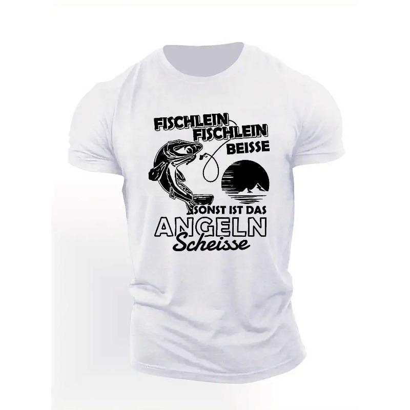 European Sizes FISCHLEIN FISCHLEIN BEISSE Men's Short Sleeve T-shirt Summer T-shirt Top