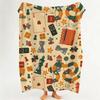 Art Vintage Mind Maze P Print Cartoon Throw Flannel Throw Blanket Suitable for Sofa Living Room Bedroom