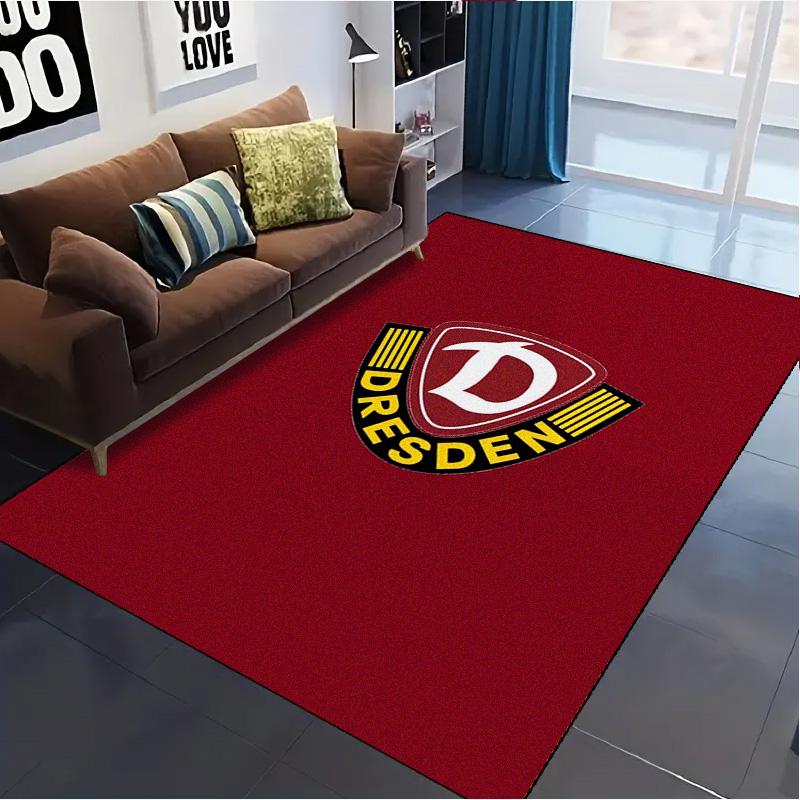Alfombra SG Dynamo Dresden para Sala de Estar, Dormitorio, Decoración de Sofá del Hogar, Alfombrilla Antideslizante para Jugar Niños