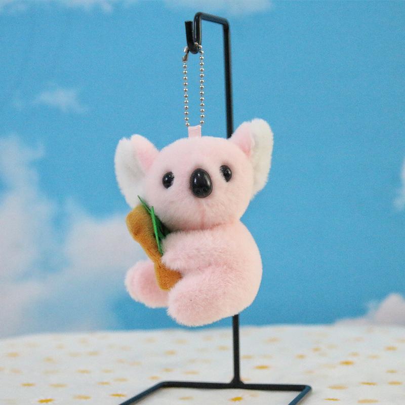 1Pcs Creative Plush Toy Koala Keychain Cute Cartoon Plush Koala Fun Keychain Girl Women'S Backpack Decoration
