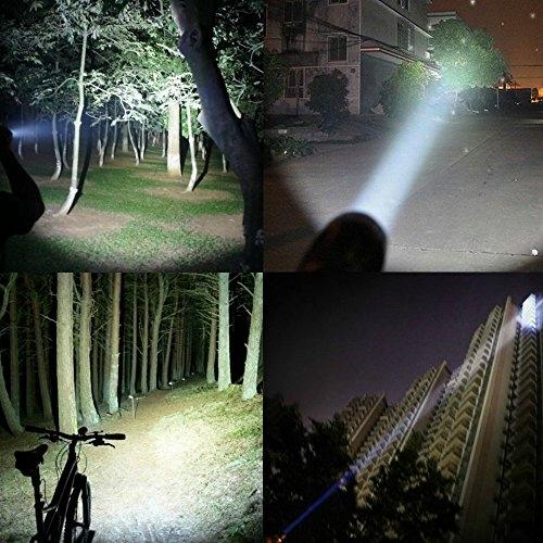 Tactical LED CREE Flashlights 3 Pcs Set Zoom 1800lm + Case Military Strong
