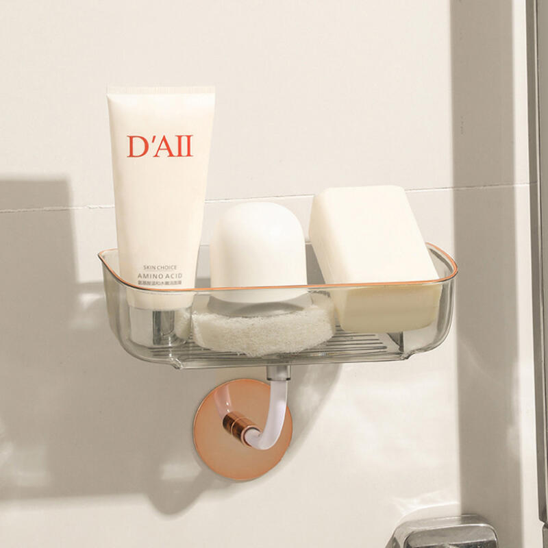 

Silky Moving Bathroom Angle-Adjustable Soap Dispenser Soap Dish-White
