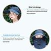 Women's Wide Brim Summer Sun Hat with UV Protection - Foldable and Face Covering for Outdoor Cycling, 2025.
