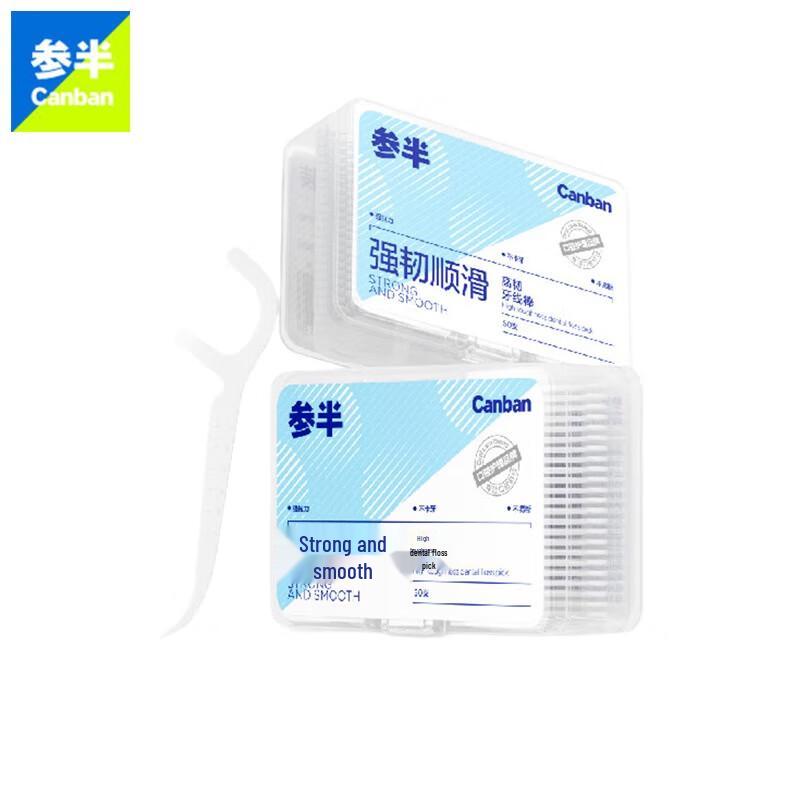 Canban Strong Dental Floss Sticks (50 Pcs, 2-Pack)