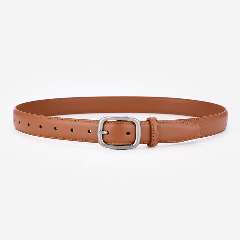 Womens Leather Waist Belt For Fashion Casual And Workwear With Durable Metal Closure