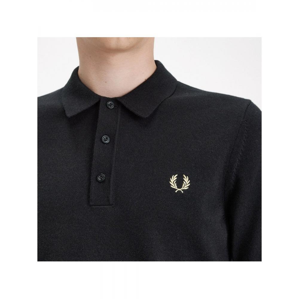 Fred Perry Fred Perry Classic Merino Wool Knit Shirt  198   Afpm2417623 198 