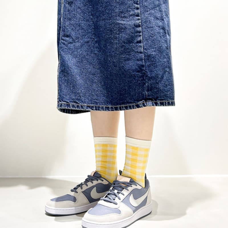 YELLOWSOCKS LINE CHECK YELLOW