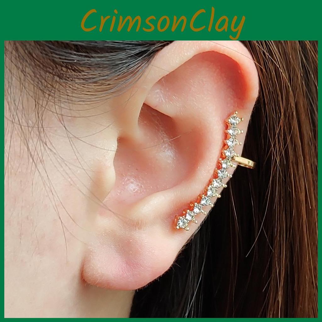Clips Contemporary Ear With Water Diamonds For Gift Giving And Events Social