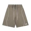 Corteiz Streetwear Short Pants Men Women Alcatraz Ship Print Loose Fit Cotton Shorts