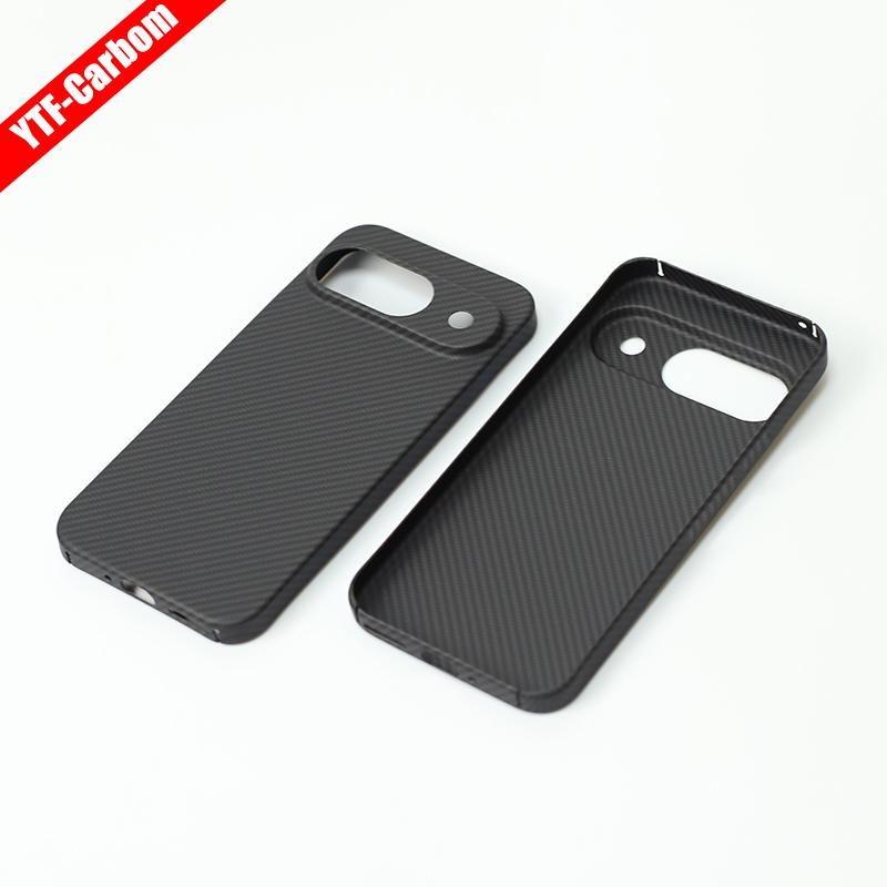 YTF-Carbon Carbon Fiber Case for Google Pixel 9 Pro XL Anti-fall Aramid Fiber Case Design Pixel 9 Cover Thin and Light