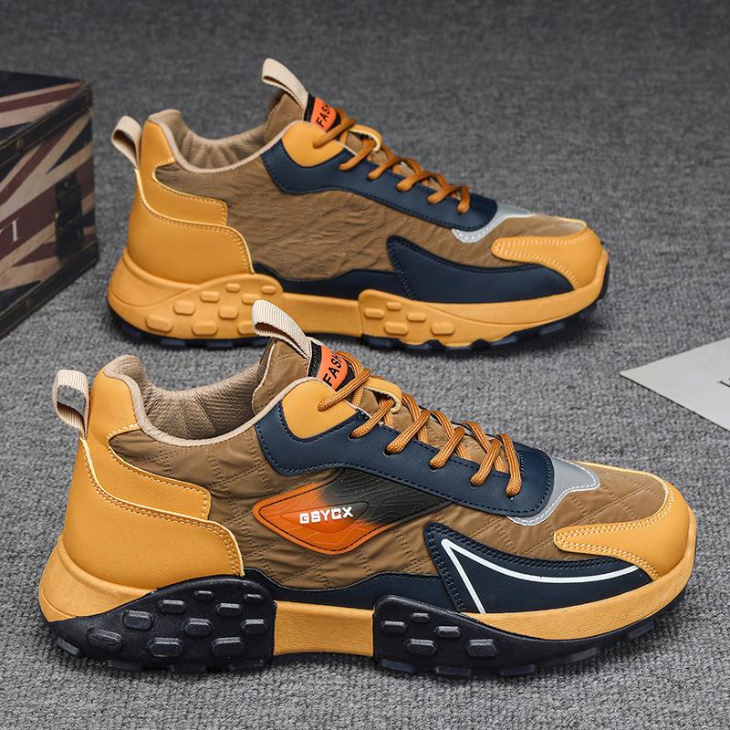 Pánské boty léto 2024 nové prodyšné tlusté dno Agan sportovní talířové boty pánské neformální pop boty